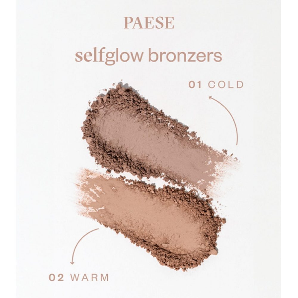 Paese SELFGLOW Bronzer 02 Warm | Ηλιοκαμένη Λάμψη για Ζεστούς Τόνους